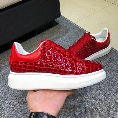 The Crimson King Genuine Leather Sneakers