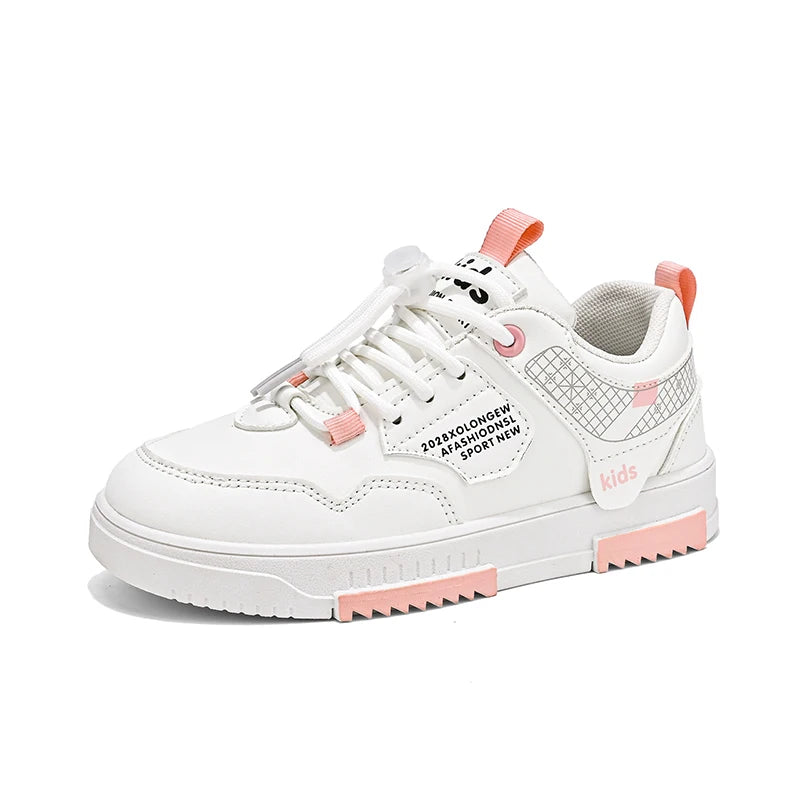 Children's shoes Children's small white shoes Boys' shoes 2024 new white sports shoes for primary school girls big children