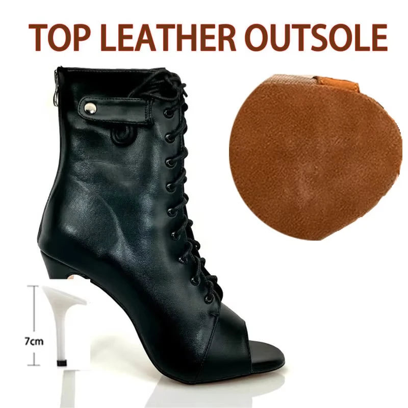 Women's 2025 Brand Party Boots Women's Sexy stilettos High Heels Footwear Women Latin dance heels shoes Latin 2024 For Ballroom