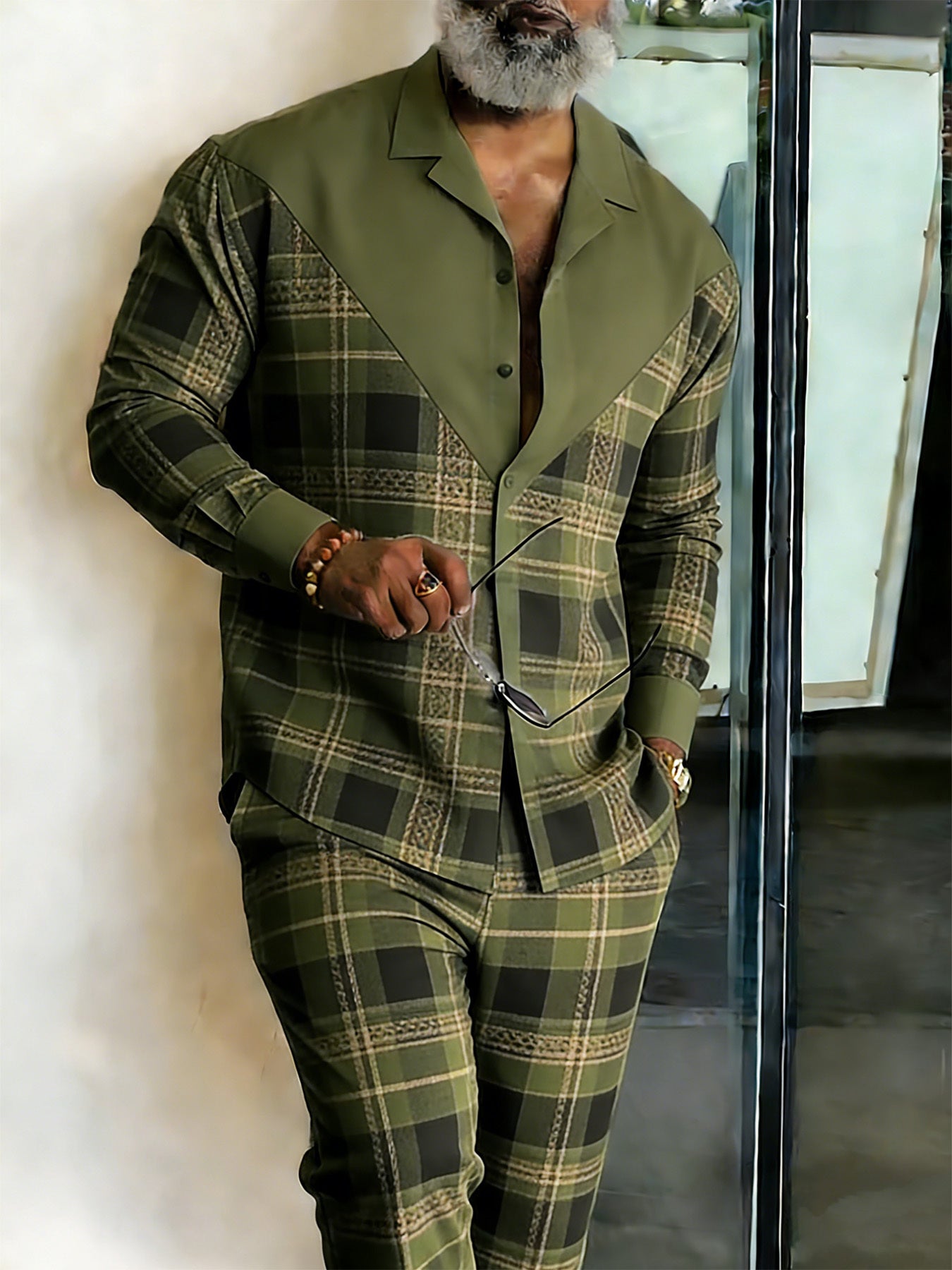 European and American Style Men's Fashion Pants Sets