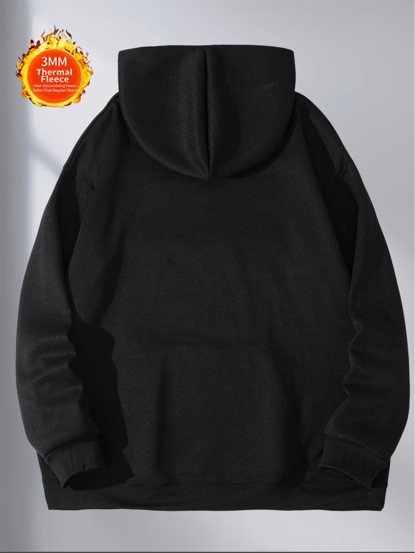 5pcs Set Solid Color Sweatshirt | Lightweight Comfortable Ins Style, Fleece-Lined Warm Windproof, Simple Cut Sporty Details, Casual Fit for Men