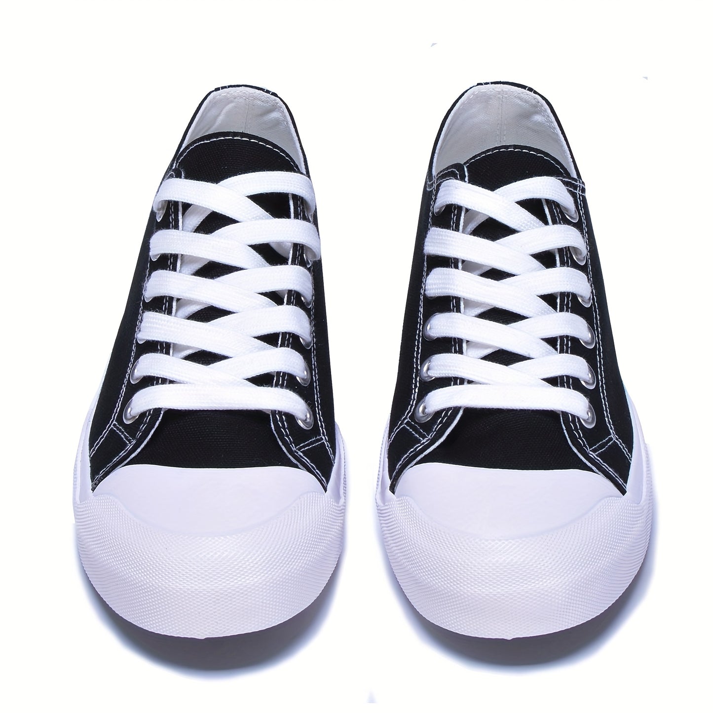 Custom Name/Text Personalized Gift, Wedding & Birthday Letter Couple Shoes - Black and White Low-Top Canvas Sneakers for Men & Women, Comfortable All-Season Wear, Sizes 37-48