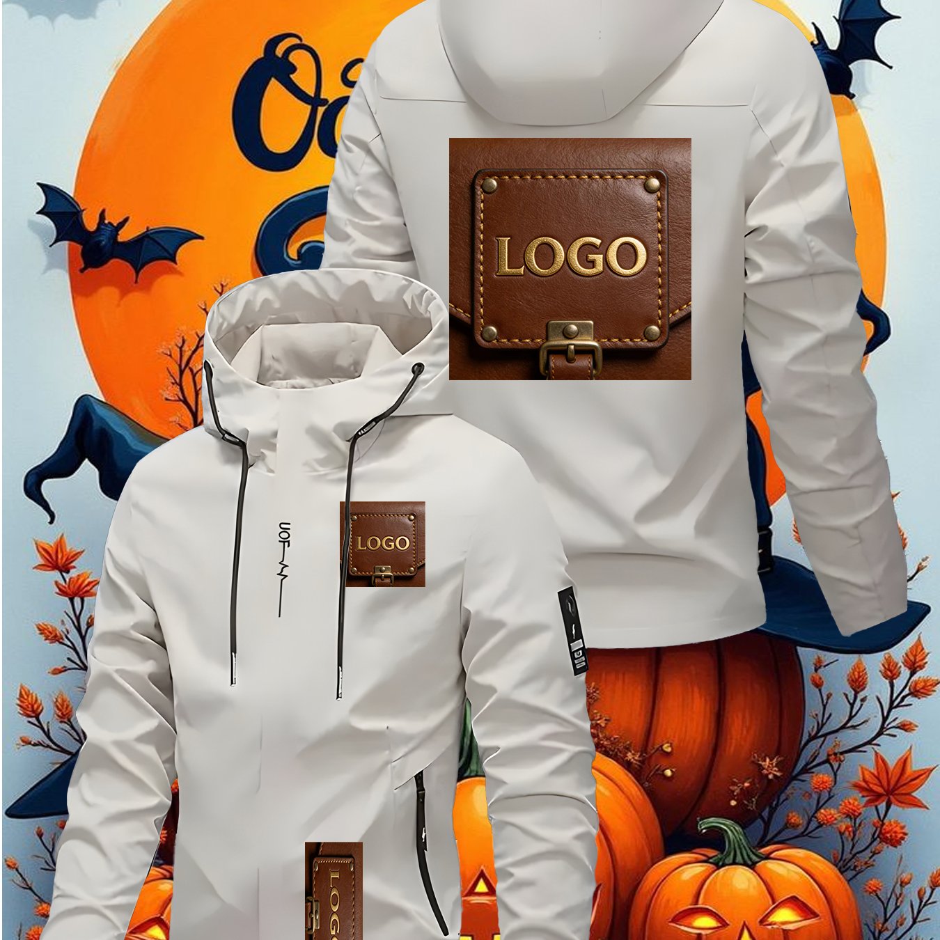 Men'S and Women'S High-End Personalized Hooded Jackets | Autumn and Winter New Styles, Customizable with Any Logo, Brand Logo, Image, Text, Casual Business, Fashionable Street, Outdoor Sports, Travel Versatile Top, Zipper Clo