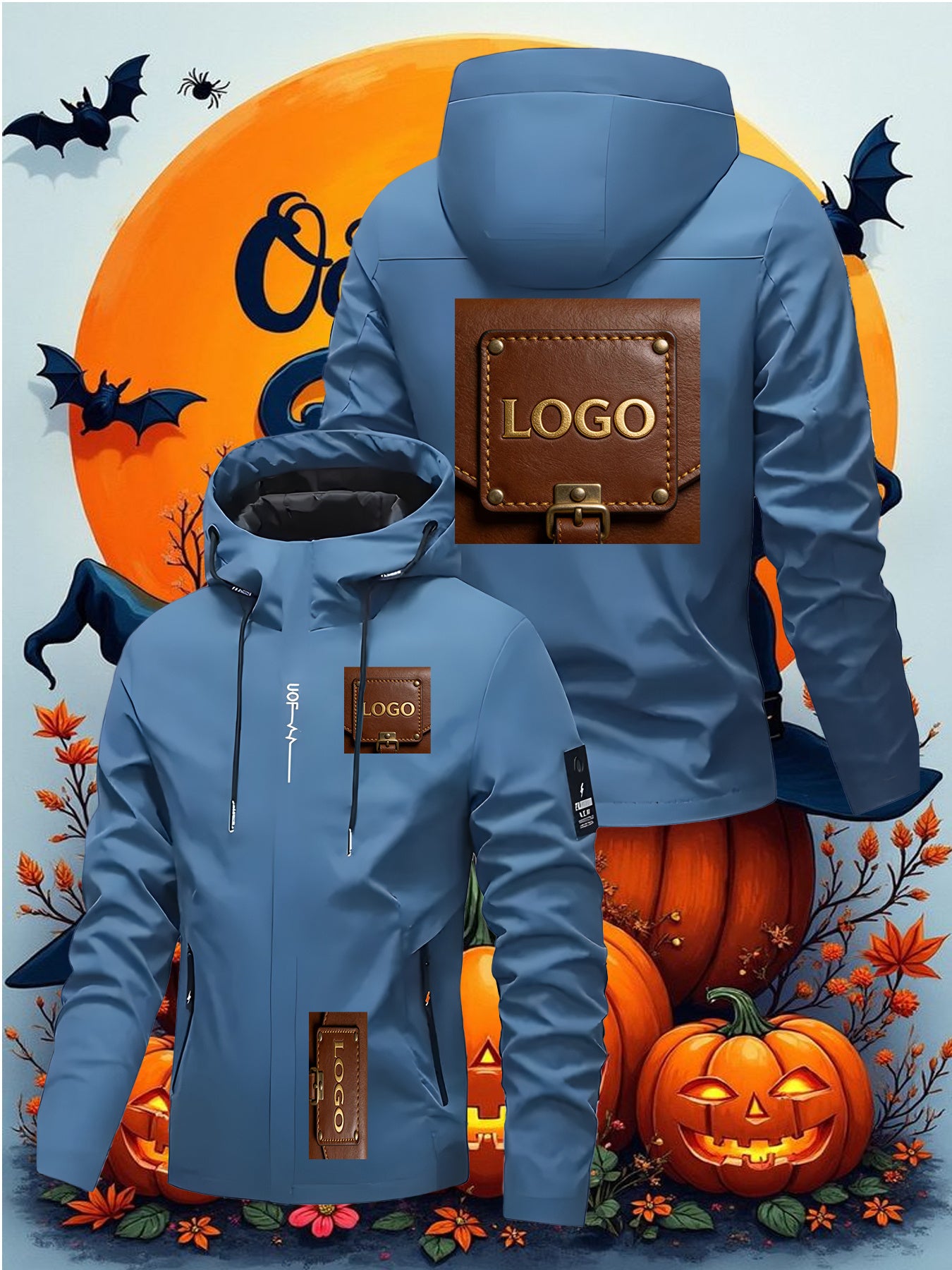 Men'S and Women'S High-End Personalized Hooded Jackets | Autumn and Winter New Styles, Customizable with Any Logo, Brand Logo, Image, Text, Casual Business, Fashionable Street, Outdoor Sports, Travel Versatile Top, Zipper Clo