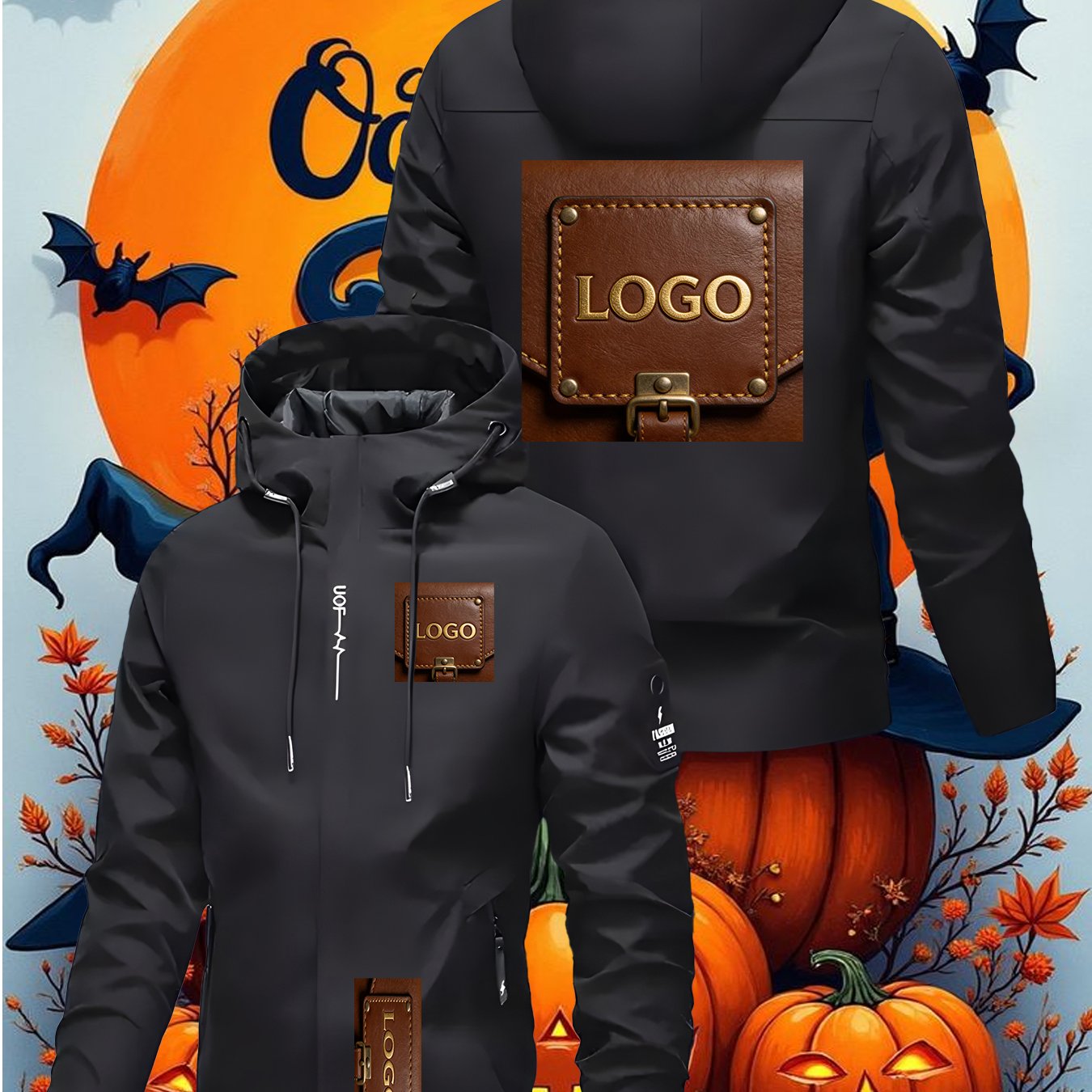 Men'S and Women'S High-End Personalized Hooded Jackets | Autumn and Winter New Styles, Customizable with Any Logo, Brand Logo, Image, Text, Casual Business, Fashionable Street, Outdoor Sports, Travel Versatile Top, Zipper Clo