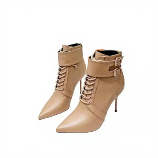 2024 Hot Factory Customization Famous Brand High Quality Luxury Women's Lace-Up Combat Boot