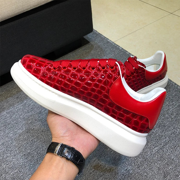 The Crimson King Genuine Leather Sneakers