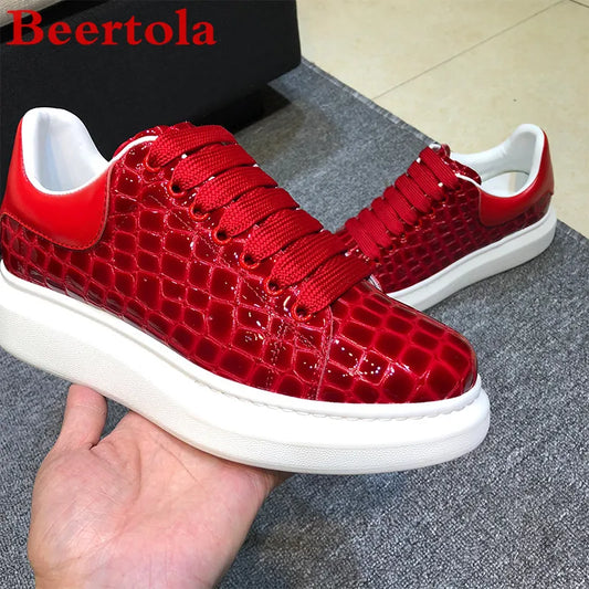 The Crimson King Genuine Leather Sneakers
