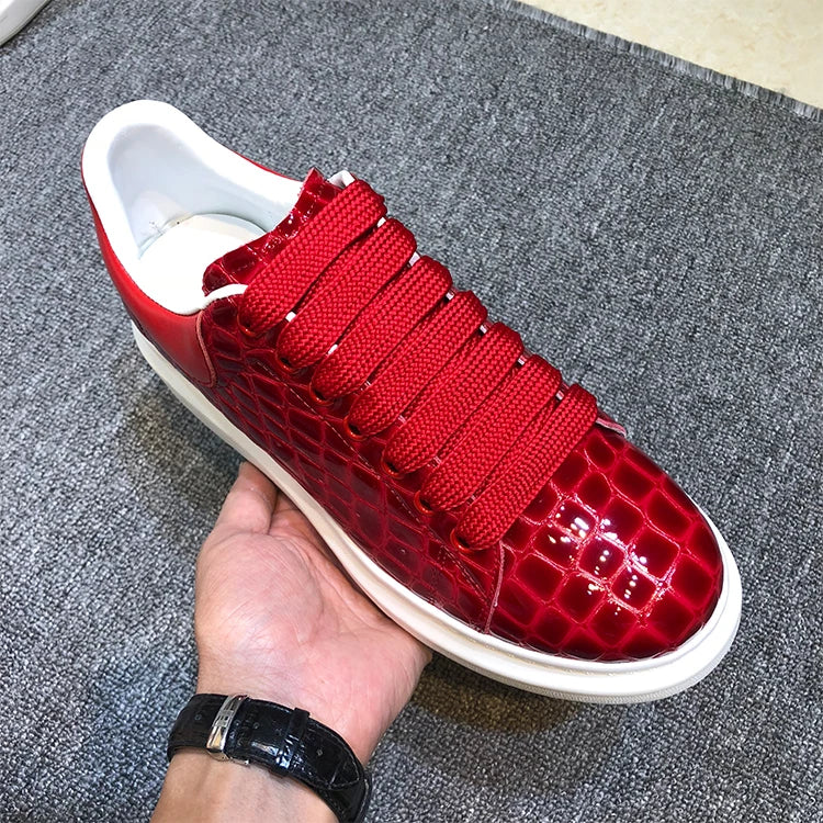 The Crimson King Genuine Leather Sneakers