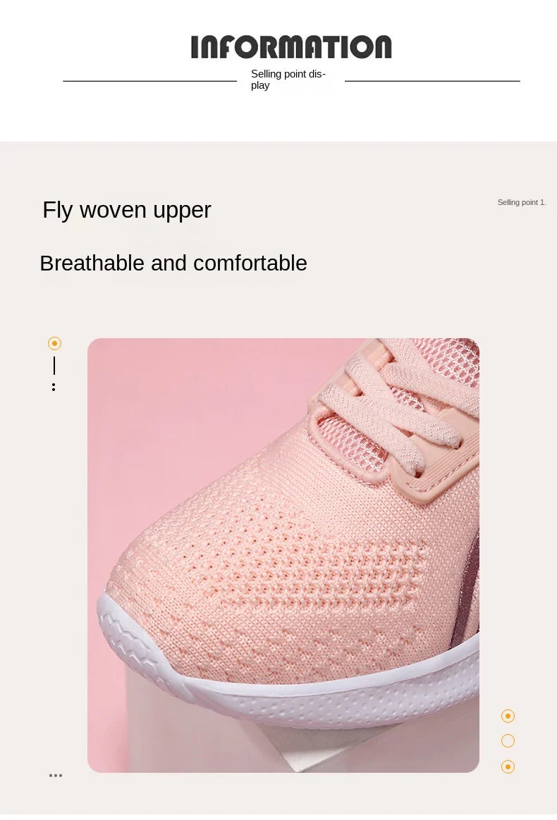 Kids Shoes Girls 6-12 Y Old Casual Sneaker Autumn Mesh Breathable Pink Running Shoes Student White Shoe with Lighted Students