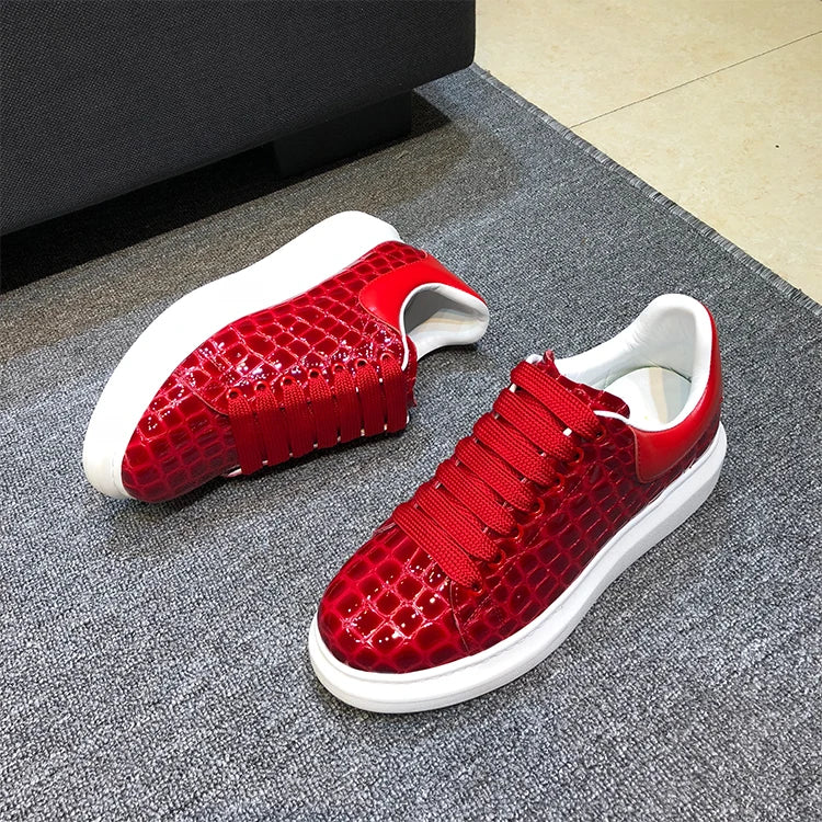 The Crimson King Genuine Leather Sneakers