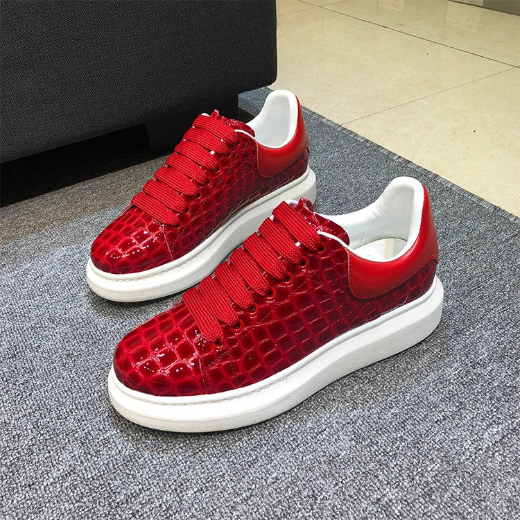 The Crimson King Genuine Leather Sneakers