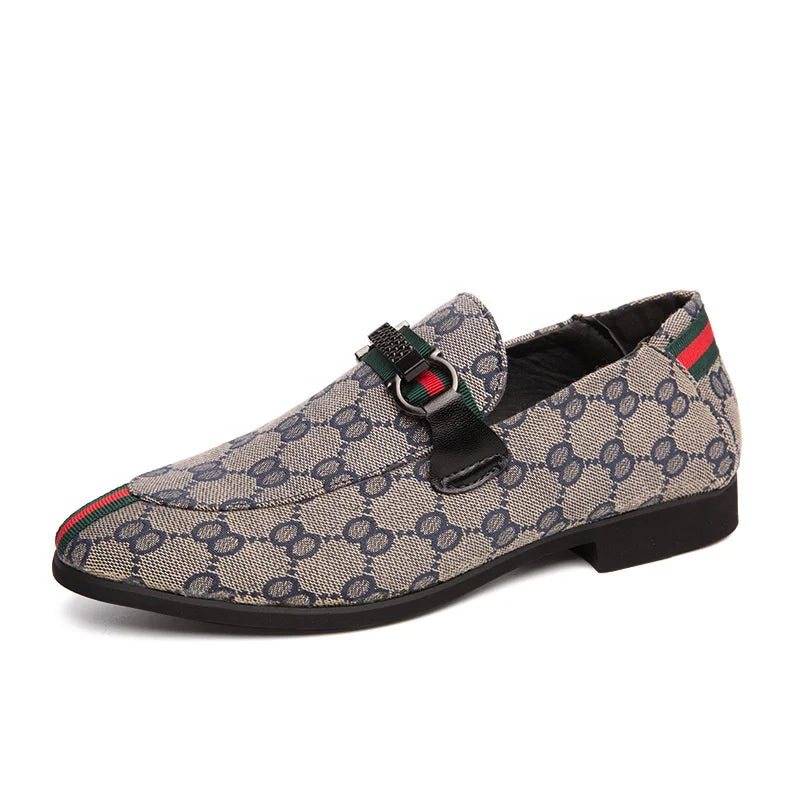 Cuccd Luxury Formal PU Loafers Slip-On Closure Cusp Toe Rubber Outsole Lightweight Comfortable Breathable Office Career Shoes