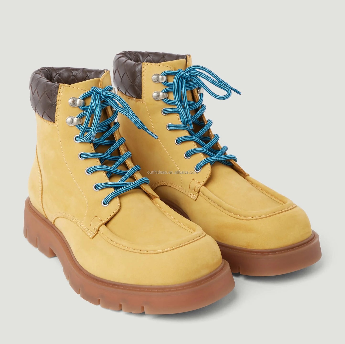 New With Box Sports Tim Safety Waterproof Calf Leather Tag Men Climbing Hiking Men Workwear Sneaker Shoe Wheat Ankle Ranger Boot
