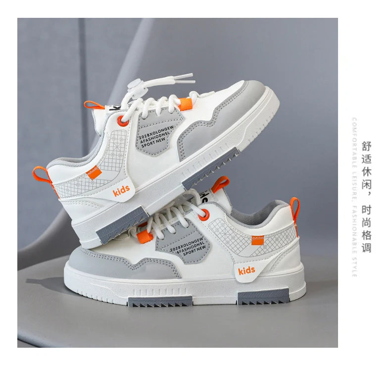 Children's shoes Children's small white shoes Boys' shoes 2024 new white sports shoes for primary school girls big children