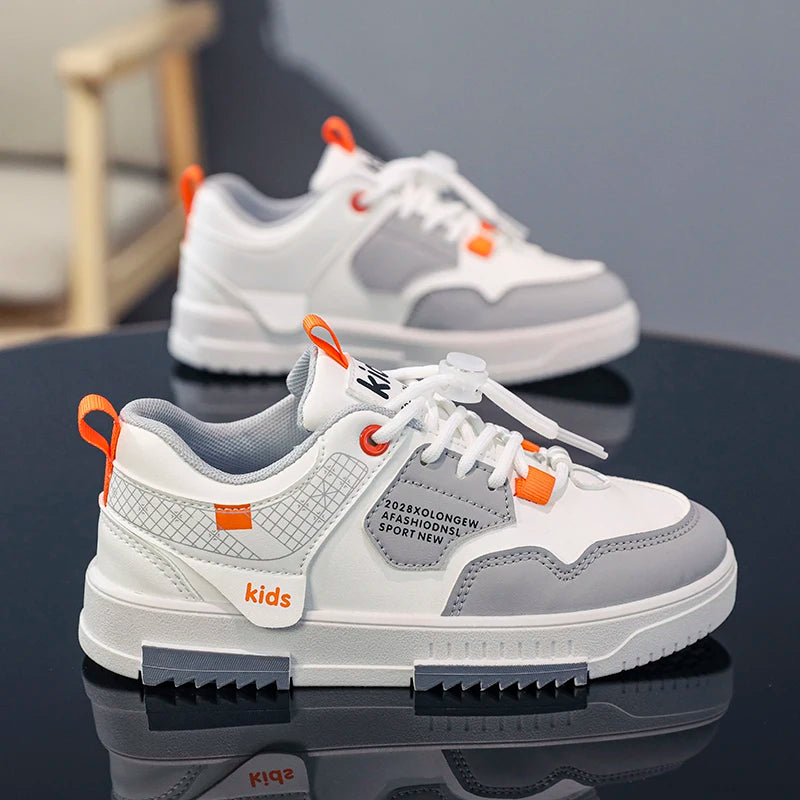 Children's shoes Children's small white shoes Boys' shoes 2024 new white sports shoes for primary school girls big children