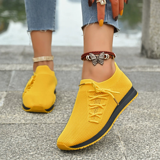 Women Casual Shoes Fashion Breathable Walking Mesh Flat Shoes Woman White Sneakers Women 2024 Tenis Feminino Female Shoes