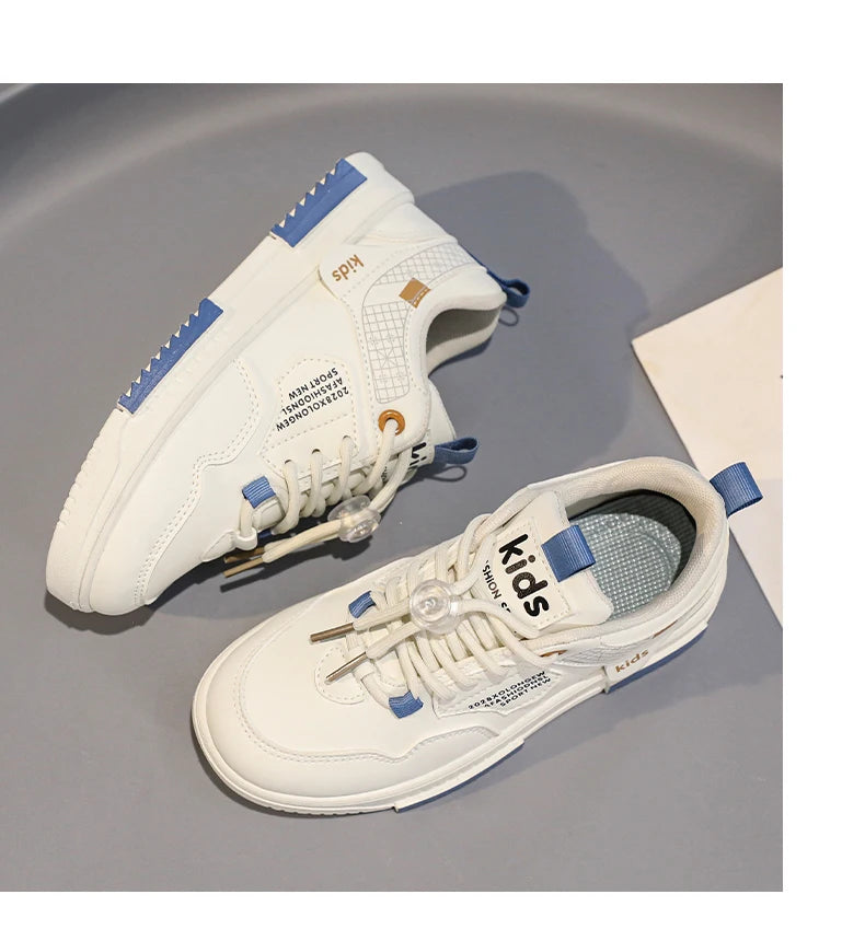 Children's shoes Children's small white shoes Boys' shoes 2024 new white sports shoes for primary school girls big children