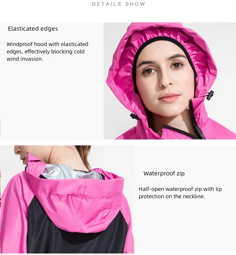 Sports Sweat Sauna Suit for Men and Women, Sweat Trousers, Running, Weight Loss, Fitness Clothing, Drop Body Suit, Jacket, Tops