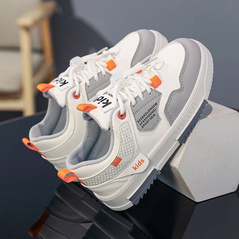Children's shoes Children's small white shoes Boys' shoes 2024 new white sports shoes for primary school girls big children