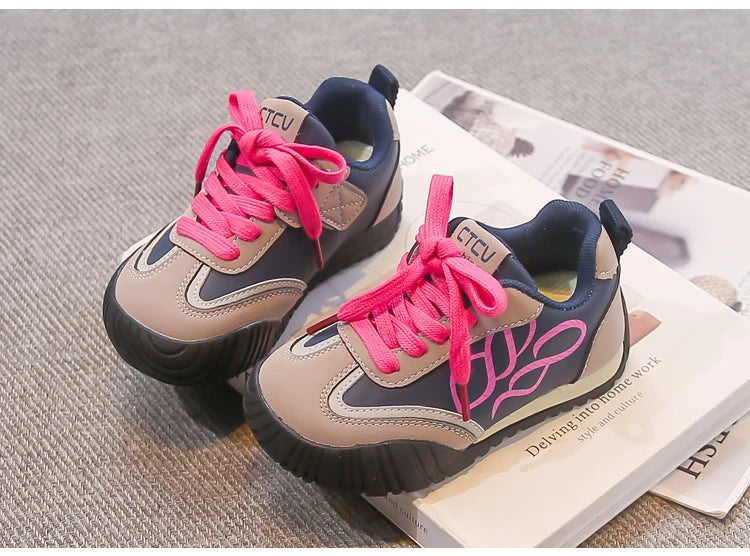 Children Sports Shoes Soft Bottom Trendy Ids Running Shoes Non-slip 2026 Brand New Boys Girls Casual Shoes Fashion Versatile