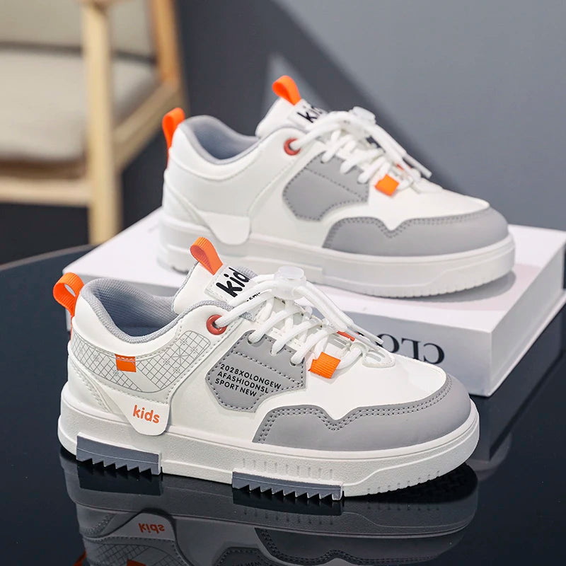 Children's shoes Children's small white shoes Boys' shoes 2024 new white sports shoes for primary school girls big children