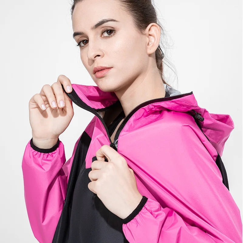 Sports Sweat Sauna Suit for Men and Women, Sweat Trousers, Running, Weight Loss, Fitness Clothing, Drop Body Suit, Jacket, Tops