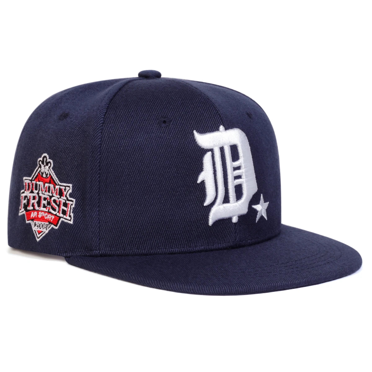 Unisex D Letter Side DUMMY FRESH Embroidery Hip-hop Hats Spring Autumn Outdoor Adjustable Casual Baseball Caps Sunscreen Hat Cap