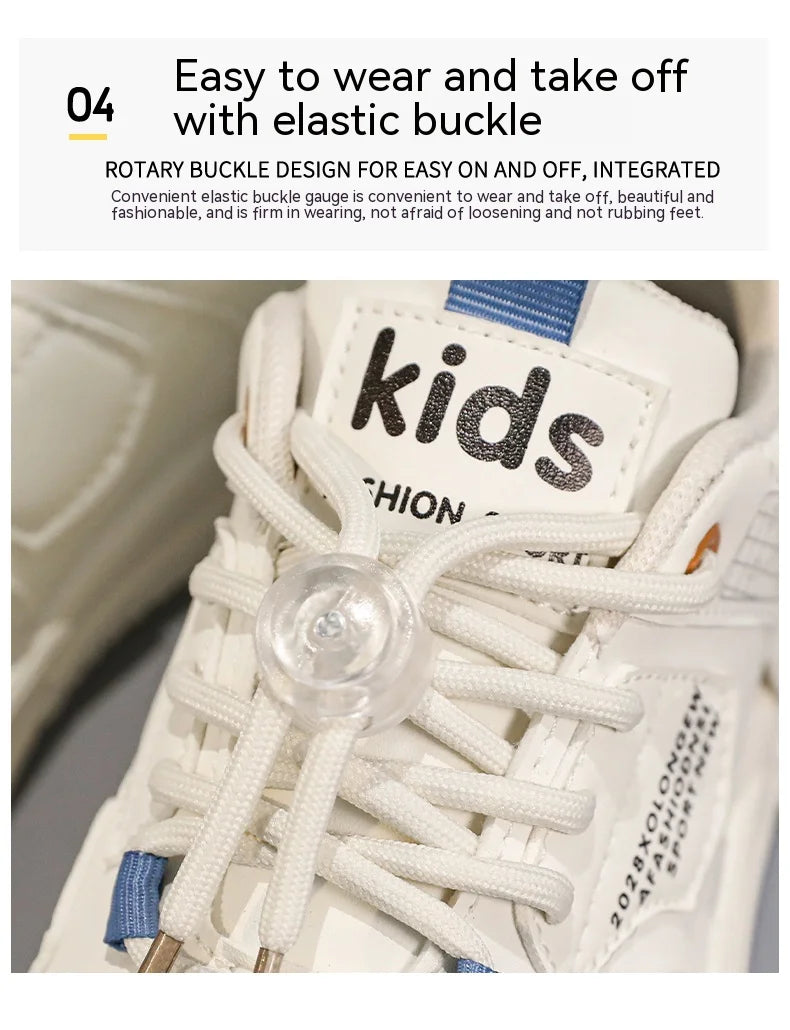 Children's shoes Children's small white shoes Boys' shoes 2024 new white sports shoes for primary school girls big children
