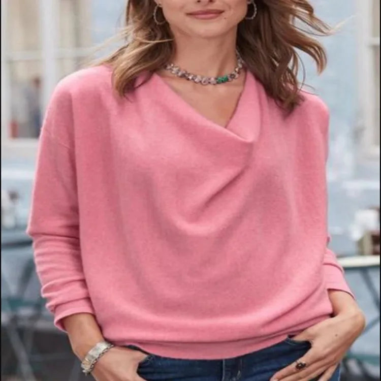 Women's Elegant Fashionable Long Sleeved T-shirt 2024 New T-shir Tops  Womans Tops Camisetas Mujeres Tendencias 2024 Shirts