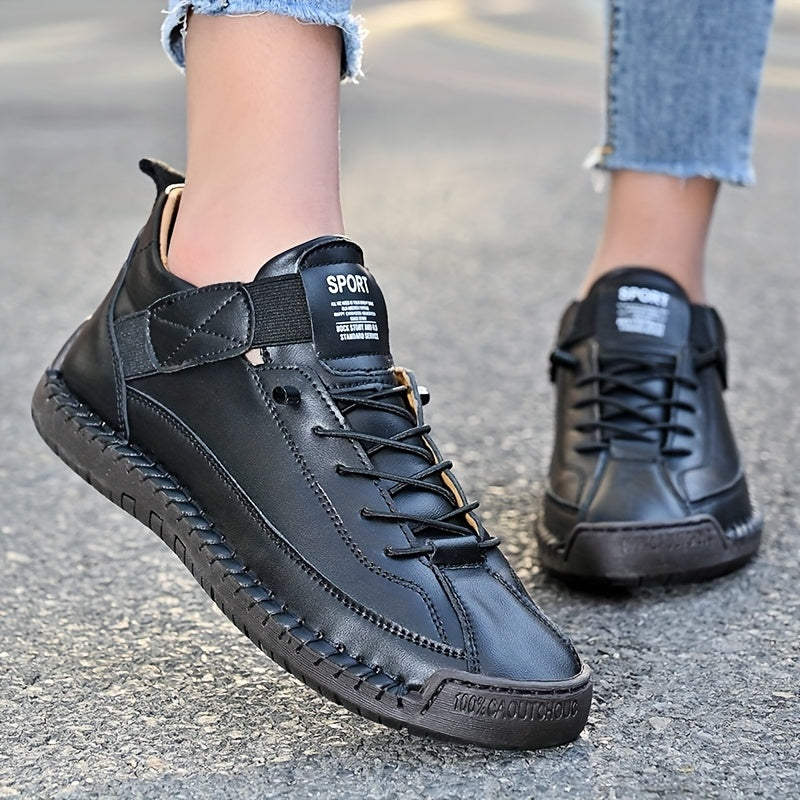 Women'S Slip-On Loafers - Breathable Synthetic Cover Casual Shoes with Soft Rubber Sole, Lace-Up Design, All-Season Comfort for Casual Attire, Ladies Shoes